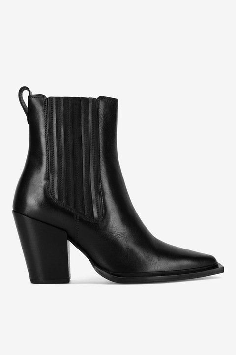 Ghete dama Gino Rossi, 5905588827603, Piele naturala, Negru, Negru