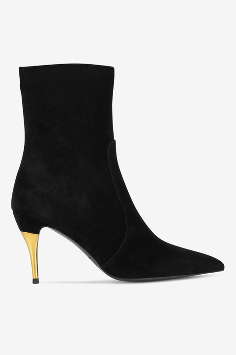Ghete dama Gino Rossi, 5905588828662, Piele intoarsa, Negru, Negru