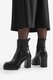 Ghete dama Gino Rossi, 5905588881469, Piele naturala, Negru, Negru