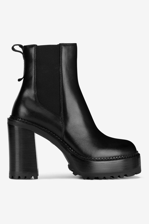 Ghete dama Gino Rossi, 5905588881469, Piele naturala, Negru, Negru