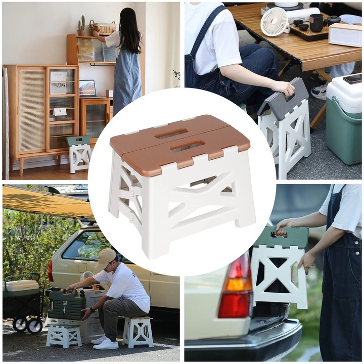 Scaun pliabil portabil, multicolor, pentru camping si activitati in aer liber, 330 lbs, design ergonomic