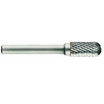 Freza din carbura de tungsten forma C -cilindrica cu cap rotunjit, tais dublu(incrucisat) tip D,diametru 10 mm,Tivoly Freza din carbura de tungsten forma C -cilindrica cu cap rotunjit, tais dublu(incrucisat) tip D,diametru 10 mm,Tivoly