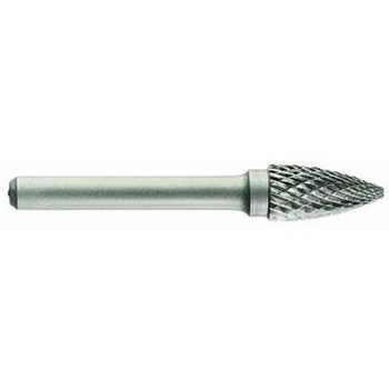Freza din carbura de tungsten forma G - arcuita cu cap ascutit, tais dublu (incrucisat) tip D, diametru 12 mm,Tivoly Freza din carbura de tungsten forma G - arcuita cu cap ascutit, tais dublu (incrucisat) tip D, diametru 12 mm,Tivoly