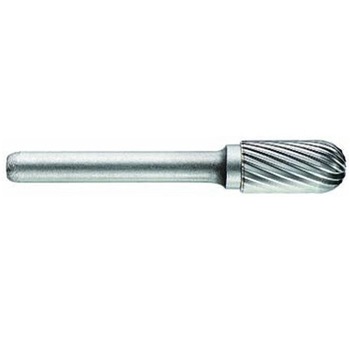 Freza din carbura de tungsten forma C - cilindrica cu cap rotunjit, tais simplu tip C, diametru 16 mm, prindere 8mm,Tivoly Freza din carbura de tungsten forma C - cilindrica cu cap rotunjit, tais simplu tip C, diametru 16 mm, prindere 8mm,Tivoly