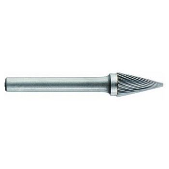 Freza din carbura de tungsten forma M - conica cu varf ascutit, tais simplu tip C, diametru 10 mm,Tivoly Freza din carbura de tungsten forma M - conica cu varf ascutit, tais simplu tip C, diametru 10 mm,Tivoly
