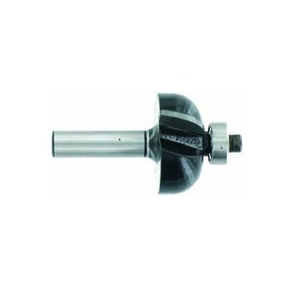 Freza cu coada, profilata 1/4 convex,diametru de 32,0 mm, placata CMS si rulment copier,Tivoly