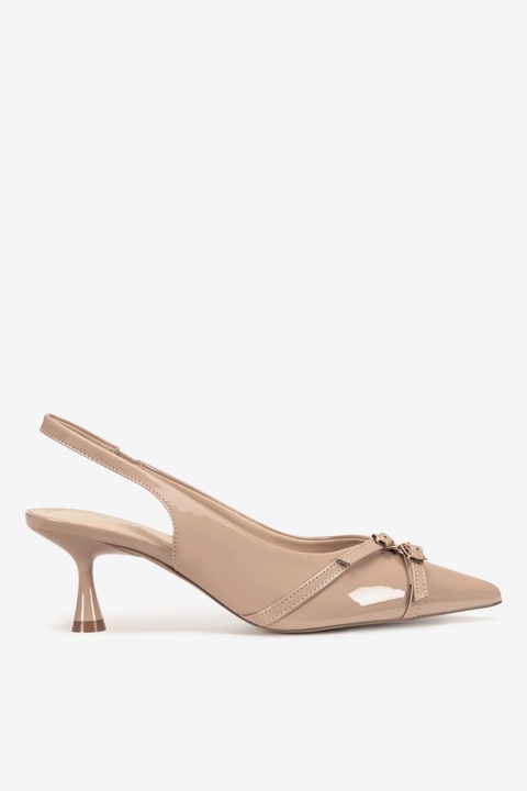 Pantofi dama Jenny, 5903698117522, Sintetic, Bej, Bej