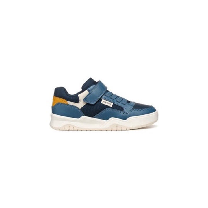 Pantofi sport baieti Geox, 304460647, Piele ecologica, Albastru, Albastru