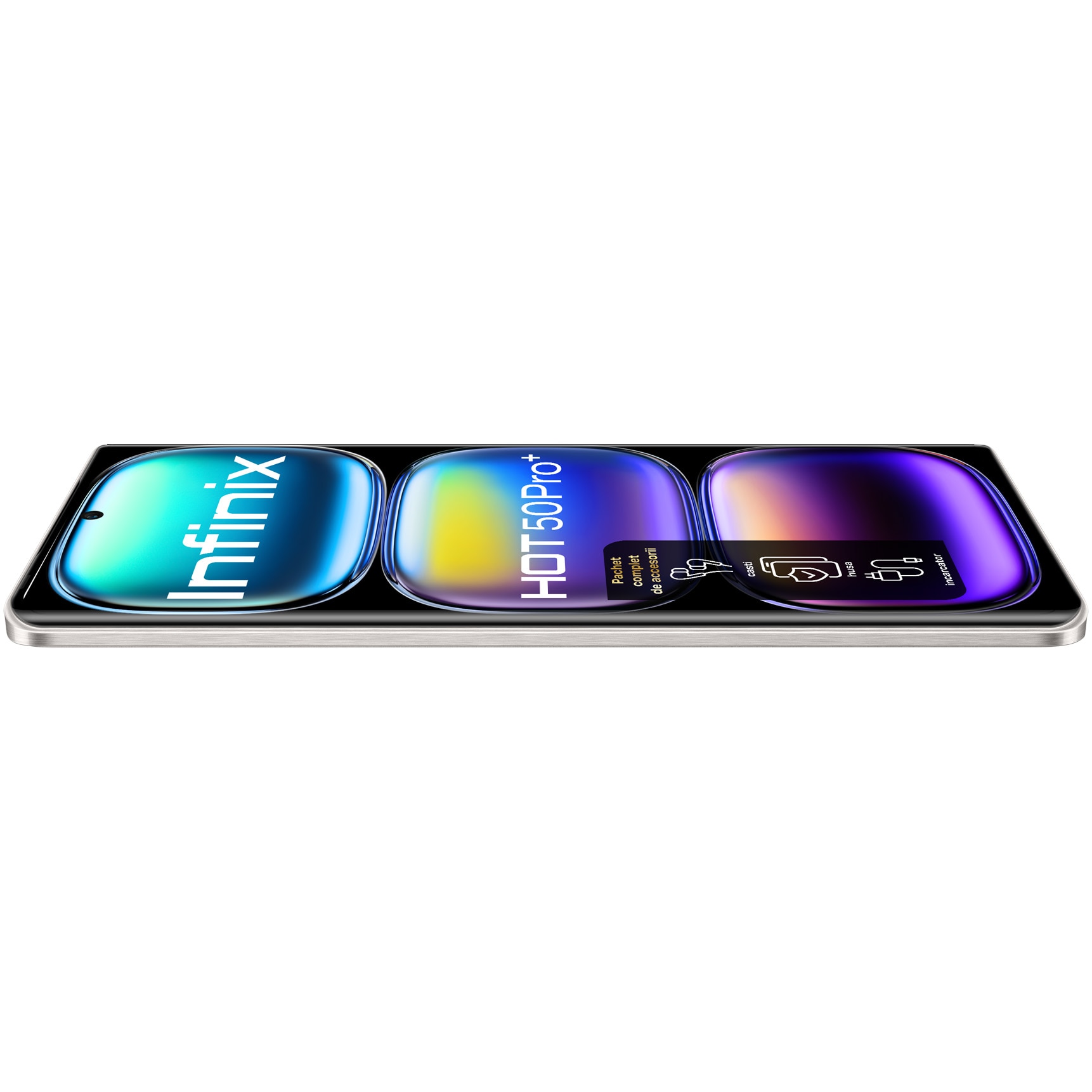 Telefon mobil Infinix HOT 50 Pro+, 256GB, 4G, Titanium Grey