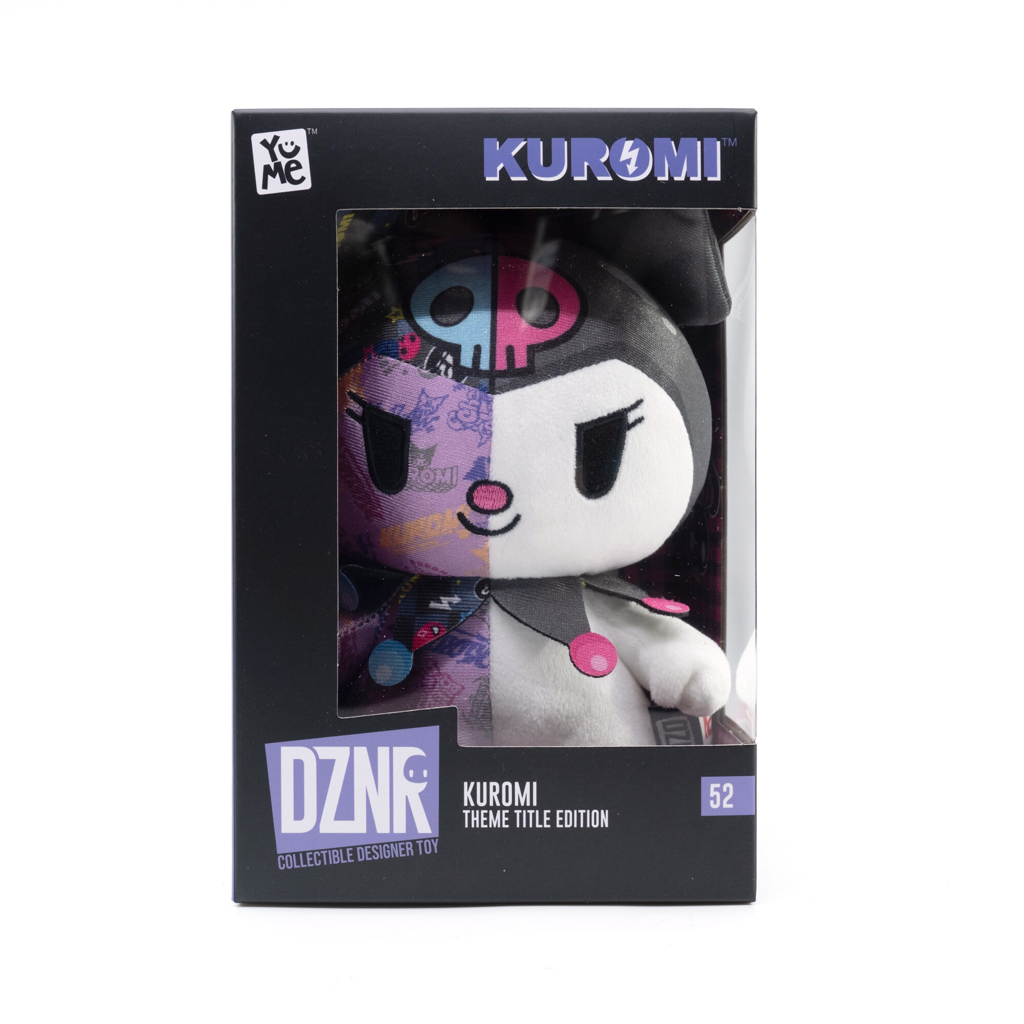 Figurina de plus Yume Toys DZNR - Hello Kitty, Graffiti Edition Kuromi, 18 cm