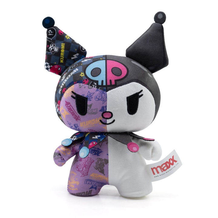 Плюшена фигурка Yume, Hello Kity, DZNR, Kuromi, Graffiti Edition Series, 18 cm, Многоцветен