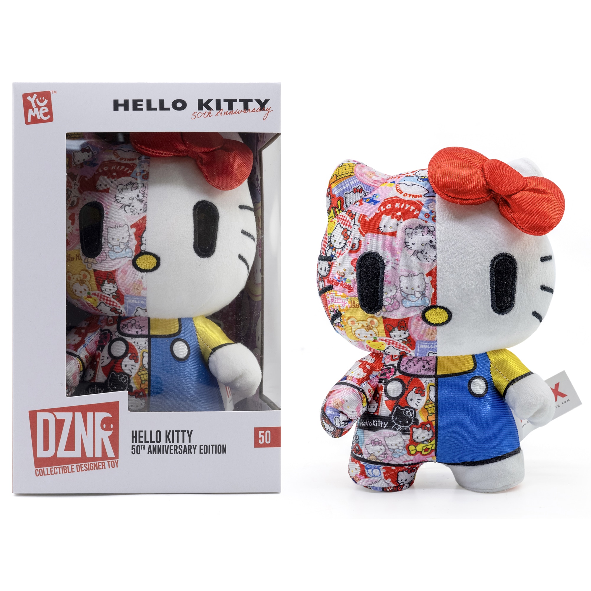 Figurina de plus Yume Toys DZNR - Hello Kitty 50th Anniversary, 18