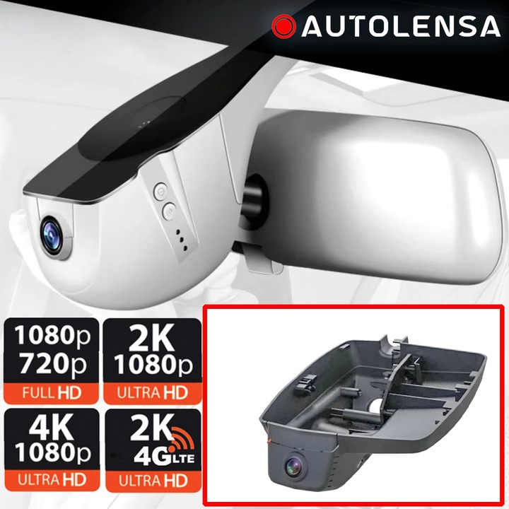 DVR kamera Citroen C5 Aircross 2022-24, első kamera 1080p Autolensa, 24/7 modell Fekete CT02, Fekete, Első 1080p