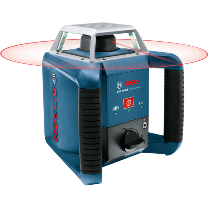 Nivela laser rotativa Bosch Professional GRL 400 H, 400 m, precizie +/- 0.08 mm/m, 635 nm dioda laser