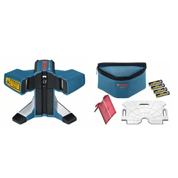 Nivela laser cu linii pentru faianta/gresie Bosch Professional GTL 3, 20 m, 635 nm dioda laser, ± 0.2 mm/m precizie, IP 54, accesorii incluse Nivela laser cu linii pentru faianta/gresie Bosch Professional GTL 3, 20 m, 635 nm dioda laser, ± 0.2 mm/m precizie, IP 54, accesorii incluse