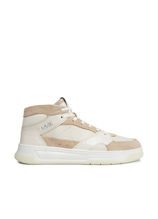 Boss női sportcipő, 302931071, Ekobőr, Bézs, Bézs