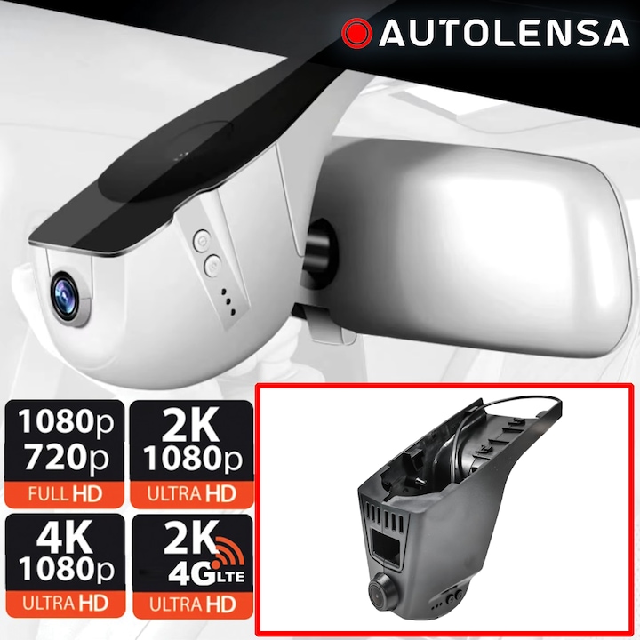 Видеорегистратор BMW Z4 2019-21 DVR, предна камера 1080p Autolensa, модел 24/7 черно BMW22, черно, предно 1080p