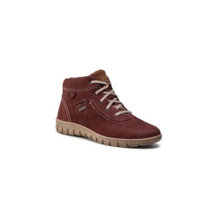 Ghete dama Josef Seibel, 207444935, Piele naturala, Rosu, Rosu