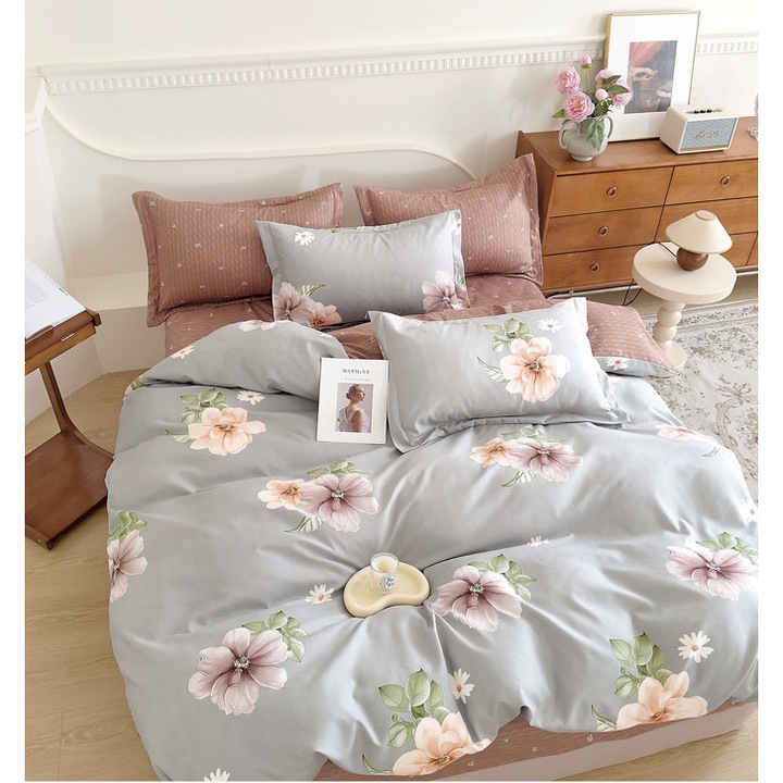 Nonsuch ágyneműgarnitúra, 3 részes, pamut, kopásálló, többszínű, 1 személyes