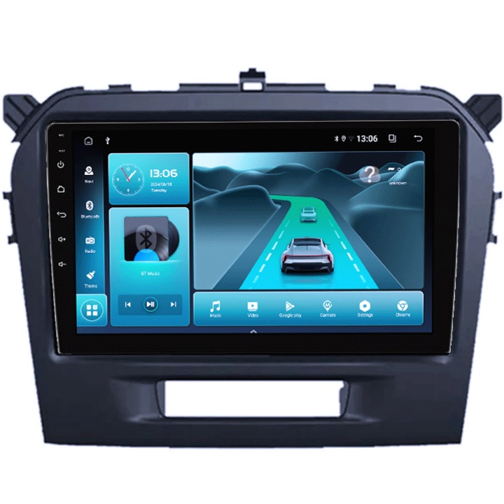 Navigatie dedicata Suzuki Grand Vitara 2016, 4GB RAM 64GB ROM, Quadcore, Android 14, Display QLED 1K 9", DSP, Carplay&Android Auto, Suport camere AHD