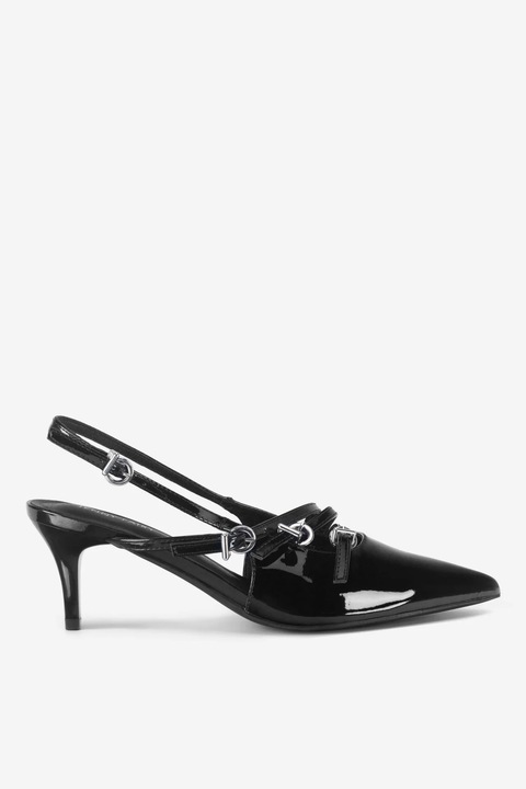 Pantofi dama Jenny Fairy, 5905588740261, Sintetic, Negru, Negru