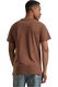 Mister tee, Tricou cu imprimeu si decolteu la baza gatului, Albastru prafuit, Portocaliu stins, Maro fango, XL