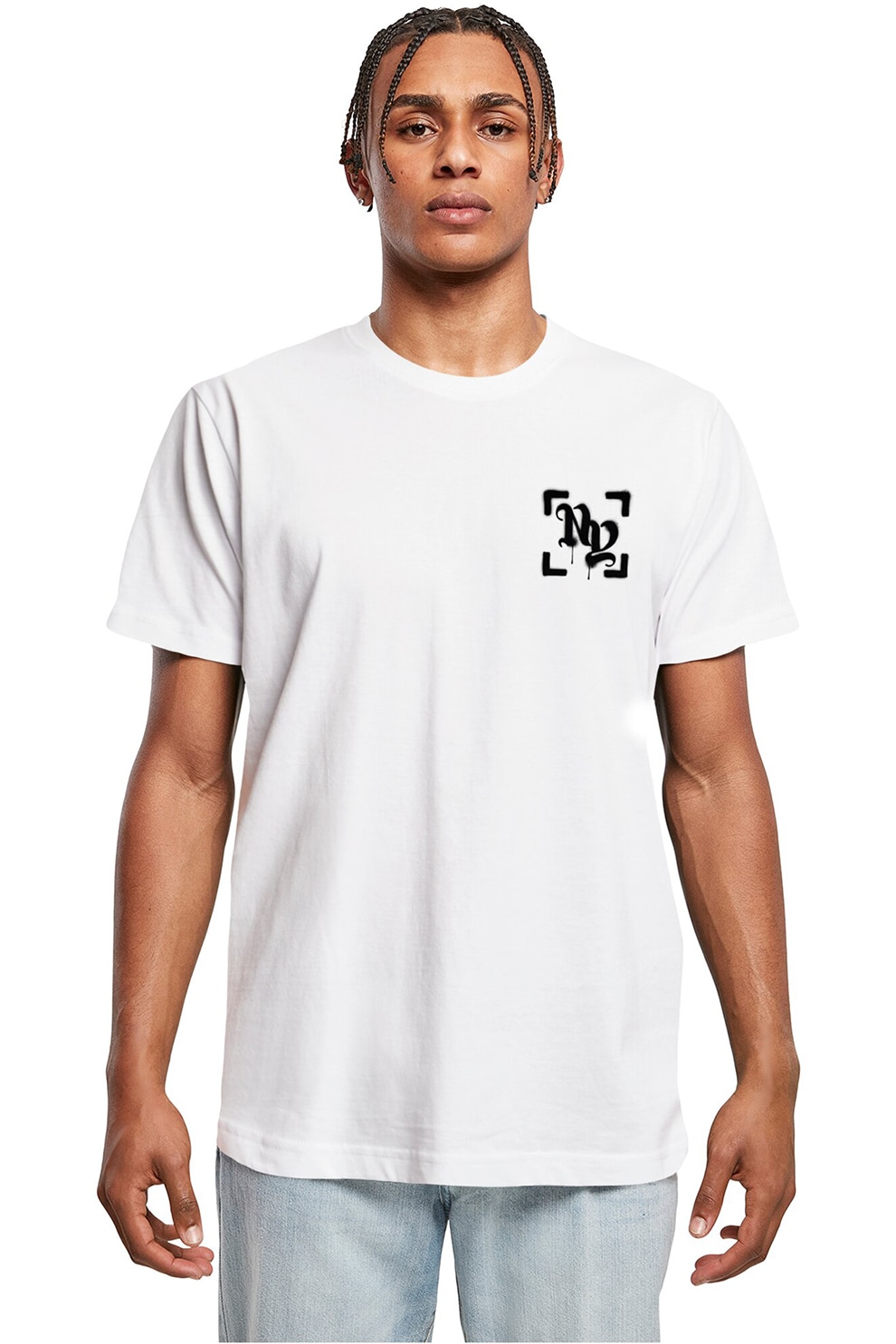 Mister tee, Tricou cu detaliu text, Alb optic, S