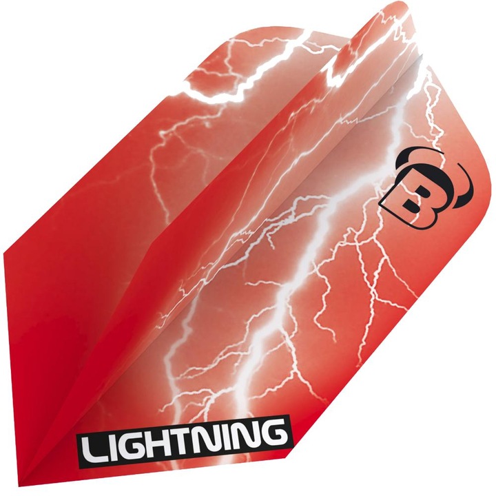 Дартс крила, Bull's, Phtera Lightning Flights Slim, 100 микрона, червено