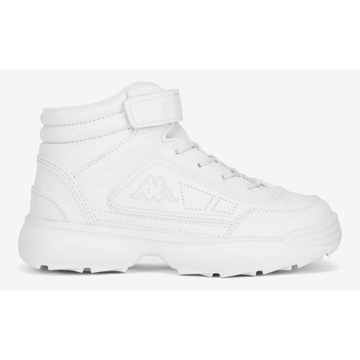 Pantofi sport fete Kappa, 5905588748700, Sintetic, Alb, Alb