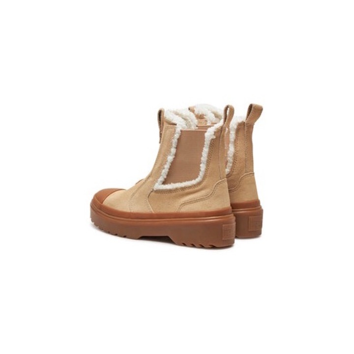 Ghete dama Converse, 304943119, Piele naturala, Bej, Bej