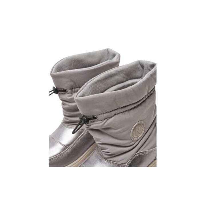 Ghete dama Naturino, 304675867, Piele naturala, 35 EU, Argintiu
