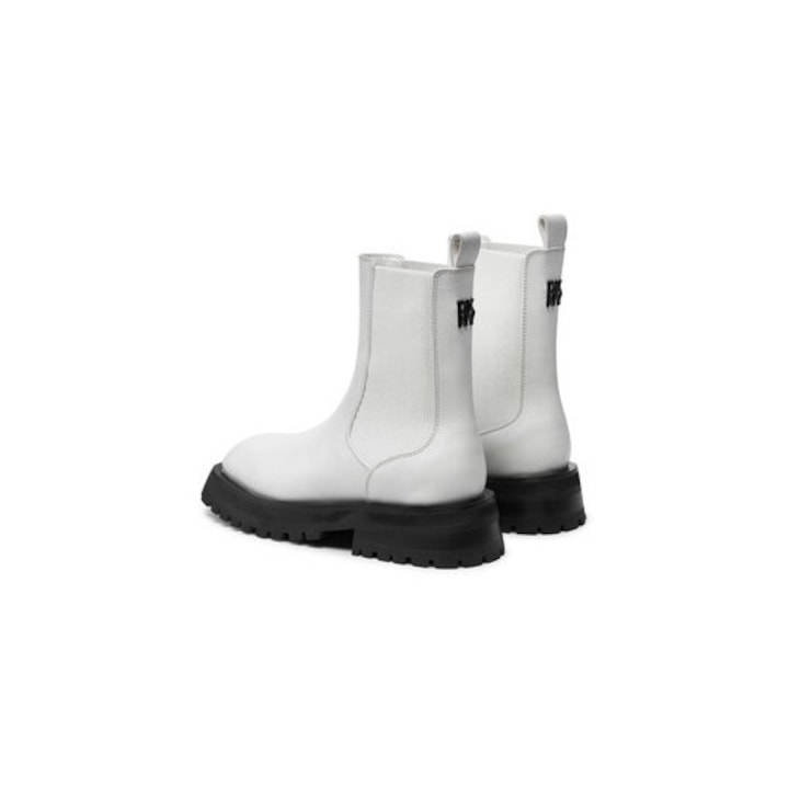 Ghete dama Dkny, 304486869, Piele naturala, Alb, Alb