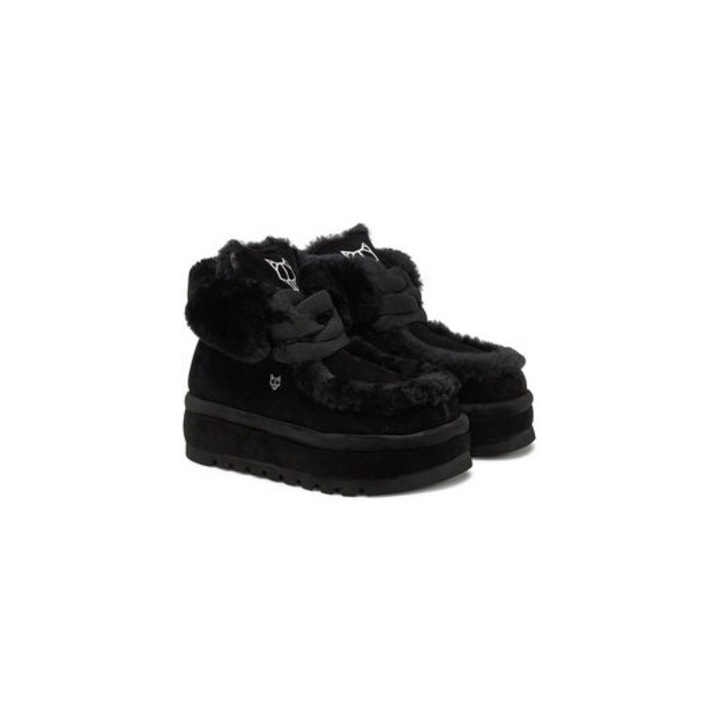 Ghete dama Naked Wolfe, 305208606, Piele naturala, Negru, Negru, 37