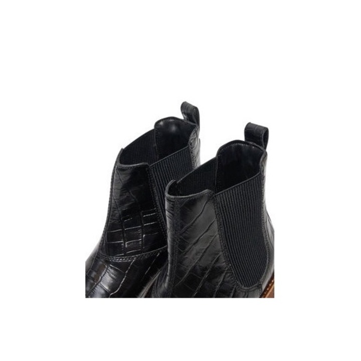 Дамски ботуши Clarks, 304163234, Естествена кожа, Черни, Черен