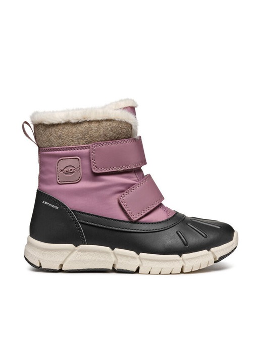 Ghete dama Geox, 304071799, Piele ecologica, Roz, Roz