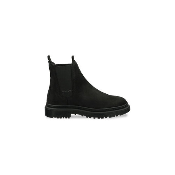 Ghete dama Gant, 304401800, Piele naturala, Negru, Negru