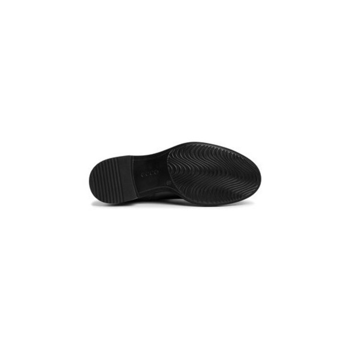 Ghete dama Ecco, 206328748, Piele naturala, Negru, Negru