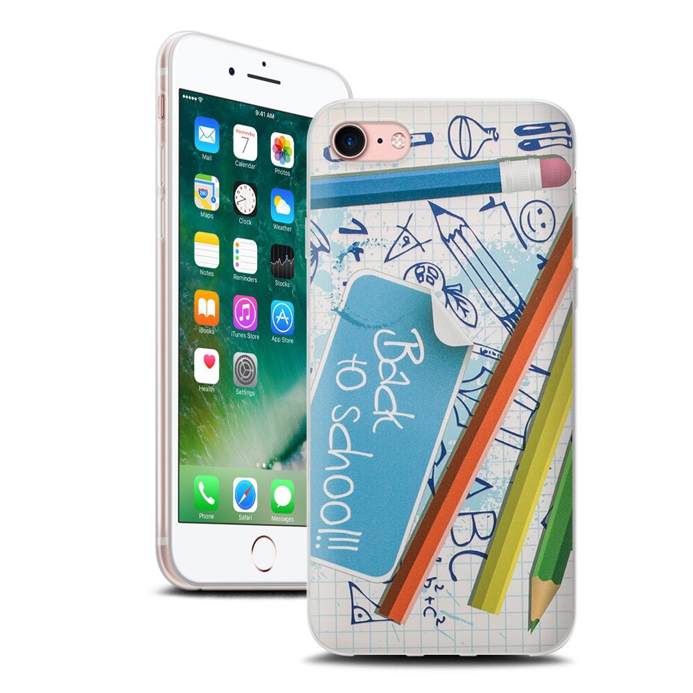 Husa iPhone 7 Silicon Gel Tpu Model Back To School
