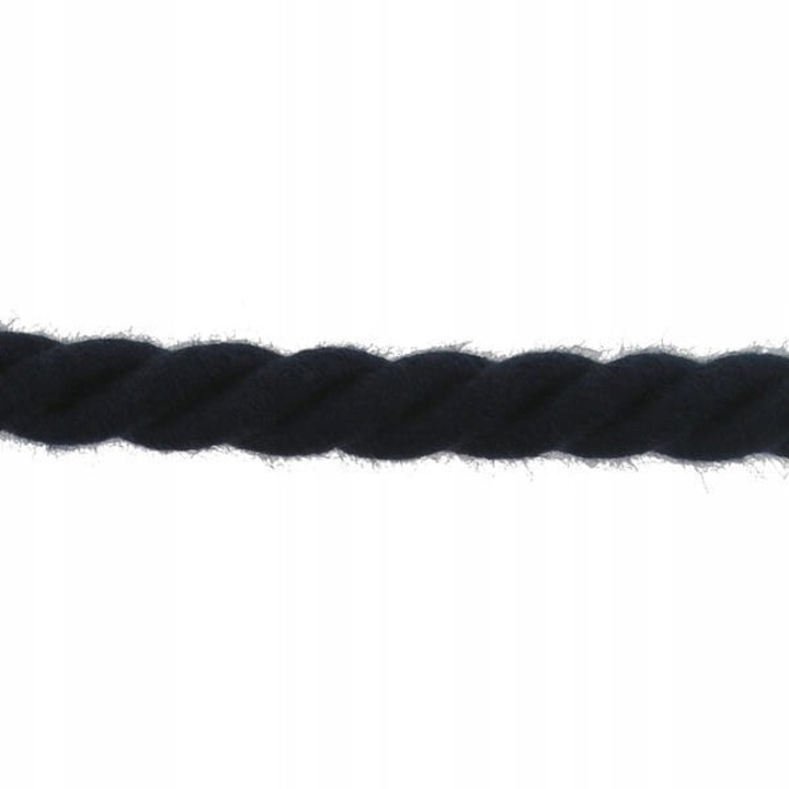 Snur din bumbac 6 mm, bleumarin, 20 m