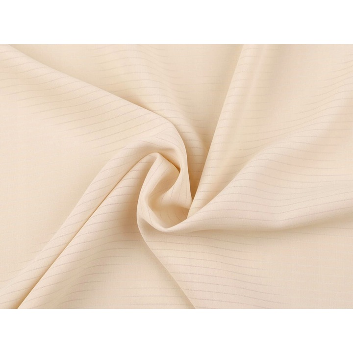 Material textil, Imitatie de matase, crem, 1m x 150cm, 100% poliester, neghimotit