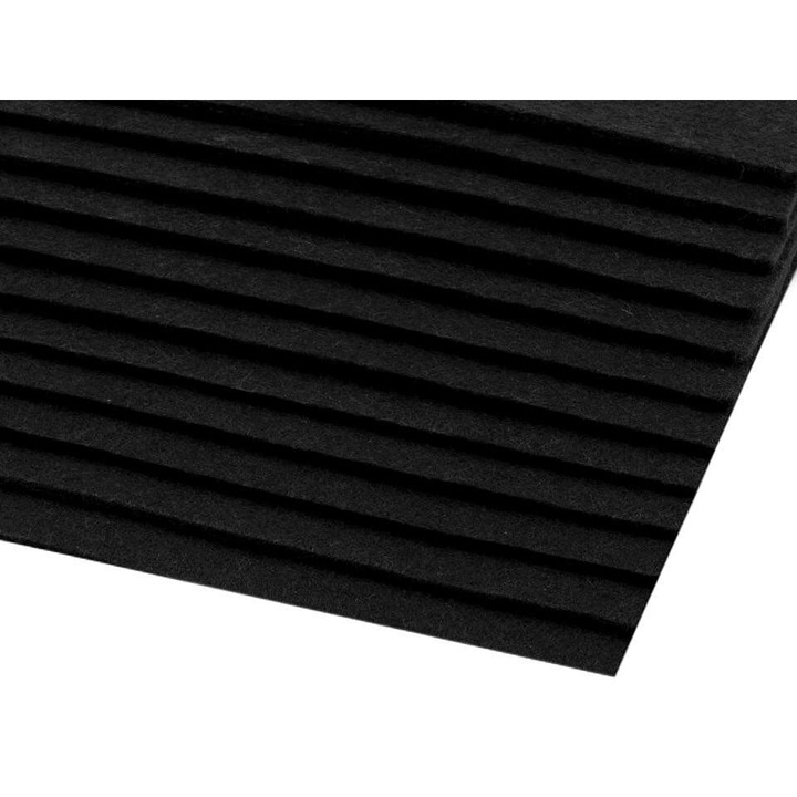 Kufer filclap, fekete, A4, 3mm, 20x30 cm