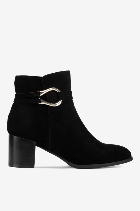 Ghete dama Lasocki, 5905588884927, Piele intoarsa, Negru, Negru