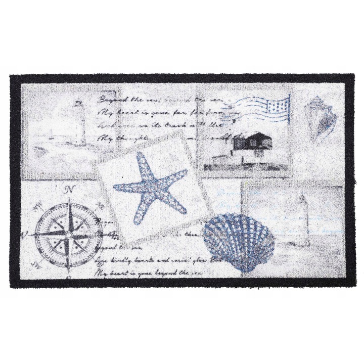 Covor, elSimone, 50 x 70 cm, Antiderapant Pentru Usa Intrare, Creation Home, Poliamid, Extern, Dreptunghiular, Ideal Pentru Incalzirea Prin Pardoseala, Certificat Oeko-Tex, Multicolor