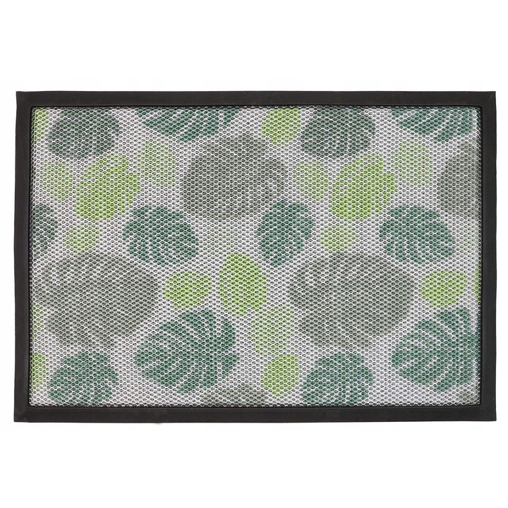 Противоплъзгаща се изтривалка за входна врата, elSimone, 3D ефект, 60 см x 90 см, Гума, Противоплъзгаща се, С щампа, За вътрешна и външна употреба, Многоцветна