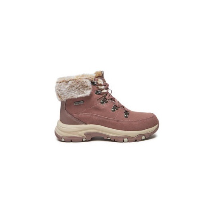 Ghete dama Skechers, 304114465, Piele naturala, Roz, Roz, 36.5