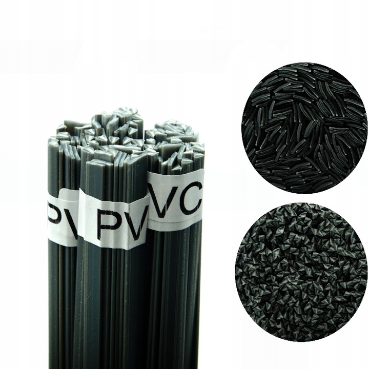 PVC hegesztő pálca 50g, Rosfix, szürke/fehér, 42cm, 8mm/3,5mm mix