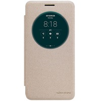 Husa de protectie telefon mobil Book Sparkle compatibila cu Asus ZenFone GO ZC500TG, Auriu