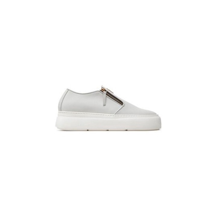Pantofi sport barbati Giuseppe Zanotti, 303641542, Piele naturala, Gri, Gri