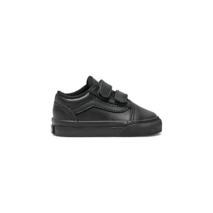 Pantofi sport copii Vans, 304361135, Piele naturala, Negru, Negru