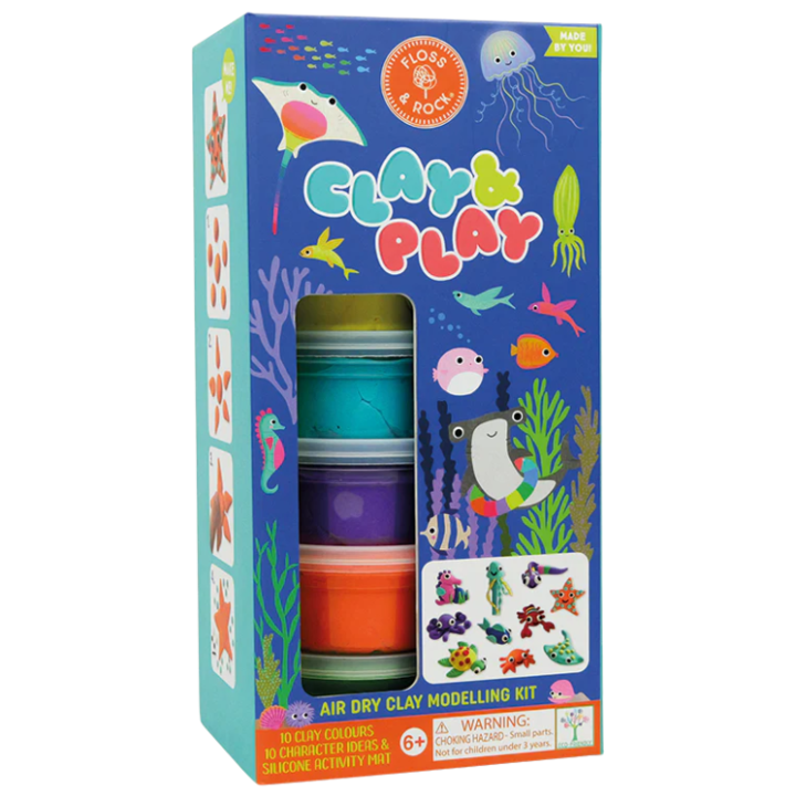 Set plastilina Floss & Rock, Clay & Play, Ocean